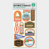 TRAVELER'S Notebook Customised Sticker Set for TRAVELER'S TOWN 2024