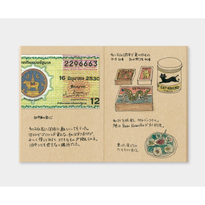 TRAVELER'S Notebook Passport Refill Kraft Paper 009