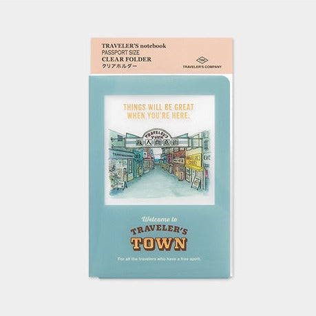 Traveler’s Notebook Passport Refill: Traveler's Town Clear Folder 2024