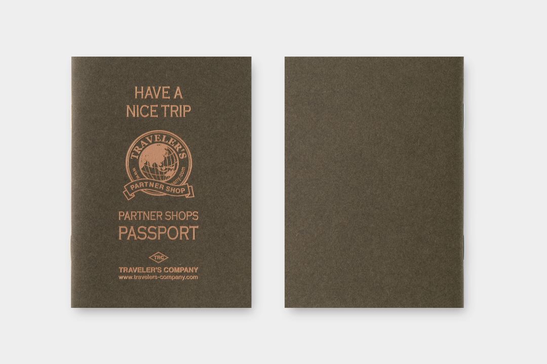 Traveler's Company Partner Shops Passport cover and back