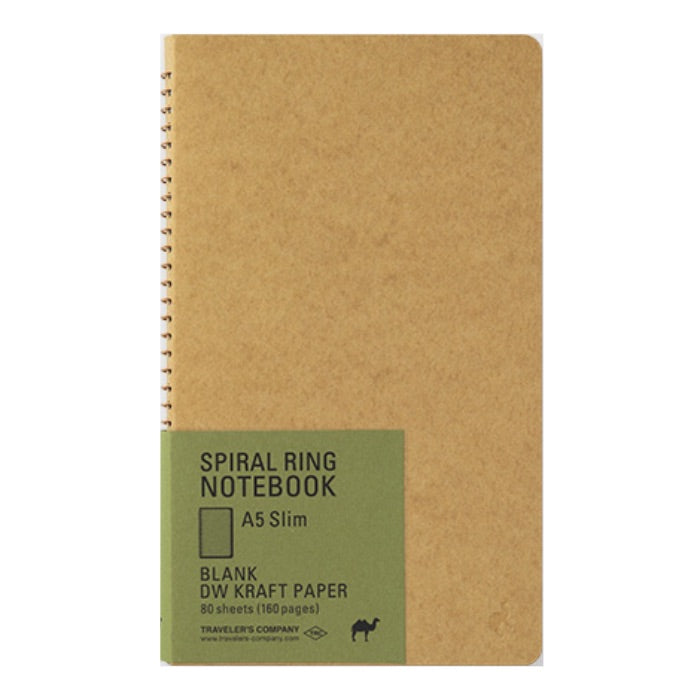 Traveler's Company Spiral Ring Notebook Kraft Paper A5 Slim