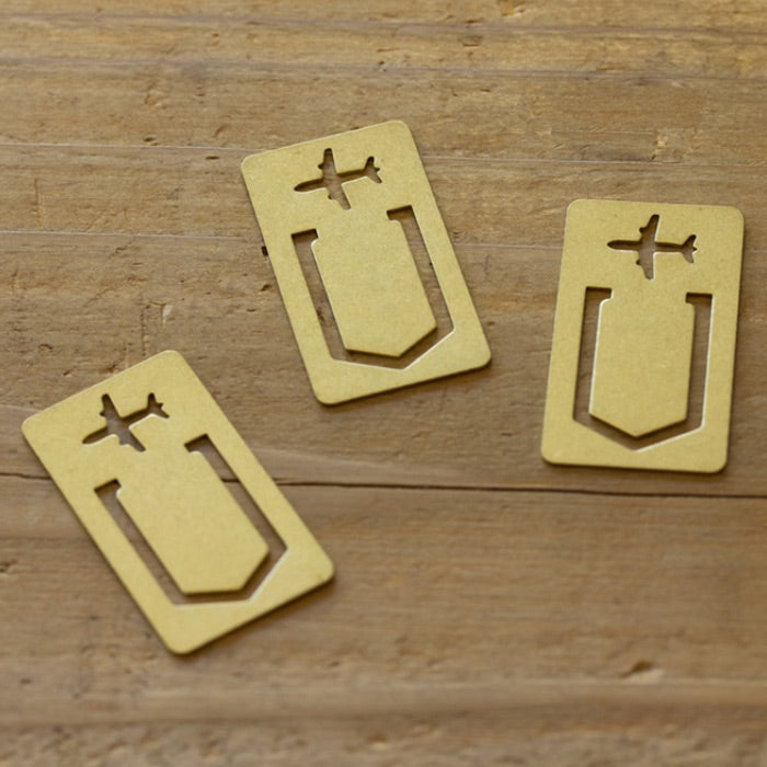 Traveler’s Factory Airplane Brass Clip