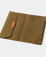 Traveler's Factory Cotton Zipper Case Olive Open