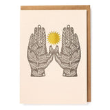 Two Hands Greeting Card