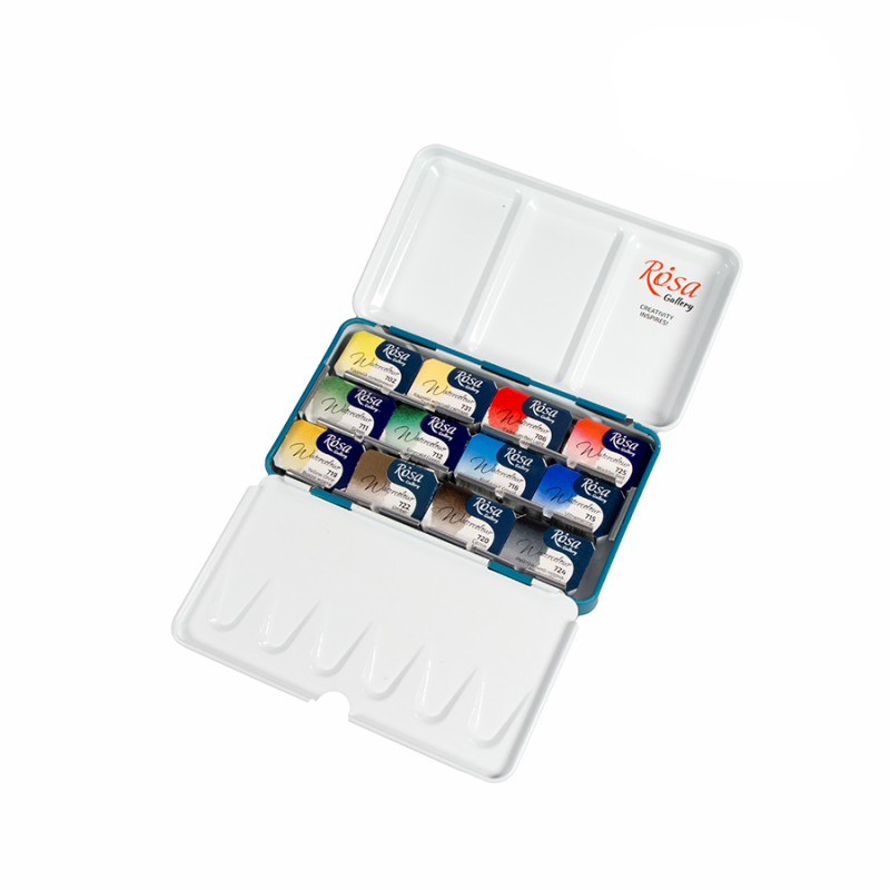 Watercolour Paint Pocket Pan Box 12 Classic Colours