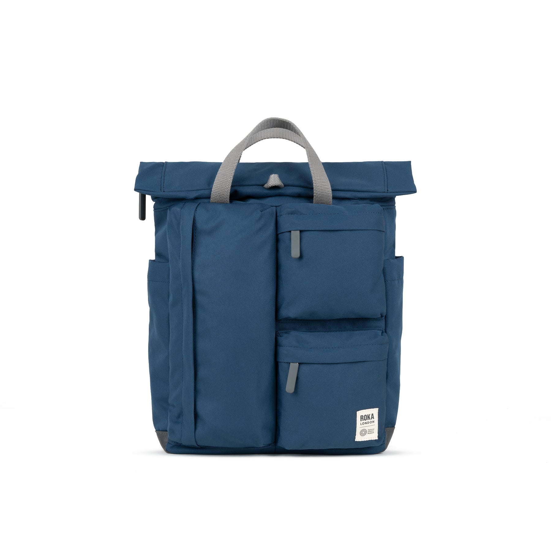 ROKA Waterhouse Recycled Canvas Backpack - Deep Blue