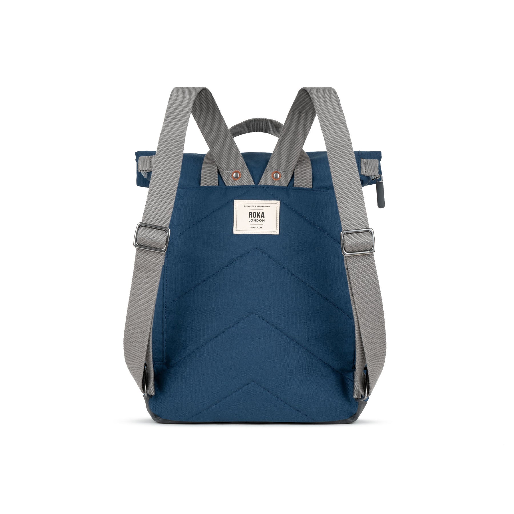 ROKA Waterhouse Recycled Canvas Backpack - Deep Blue