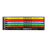 A set of six Progresso K&H-1 Noor Hardtmuth colored pencils in a black plastic case, shown against a plain white background. The pencils are arranged vertically, displaying their colors: yellow, red, blue, green, brown, and black.