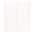 notebook with ruled paper on a white background