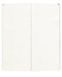 notebook with grid lines on a white background