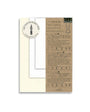 Yamamoto Paper packaging with a white card and brown label on a white background