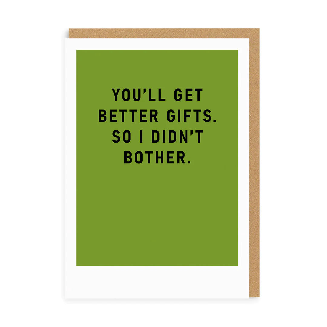 Better Gifts Greeting Card