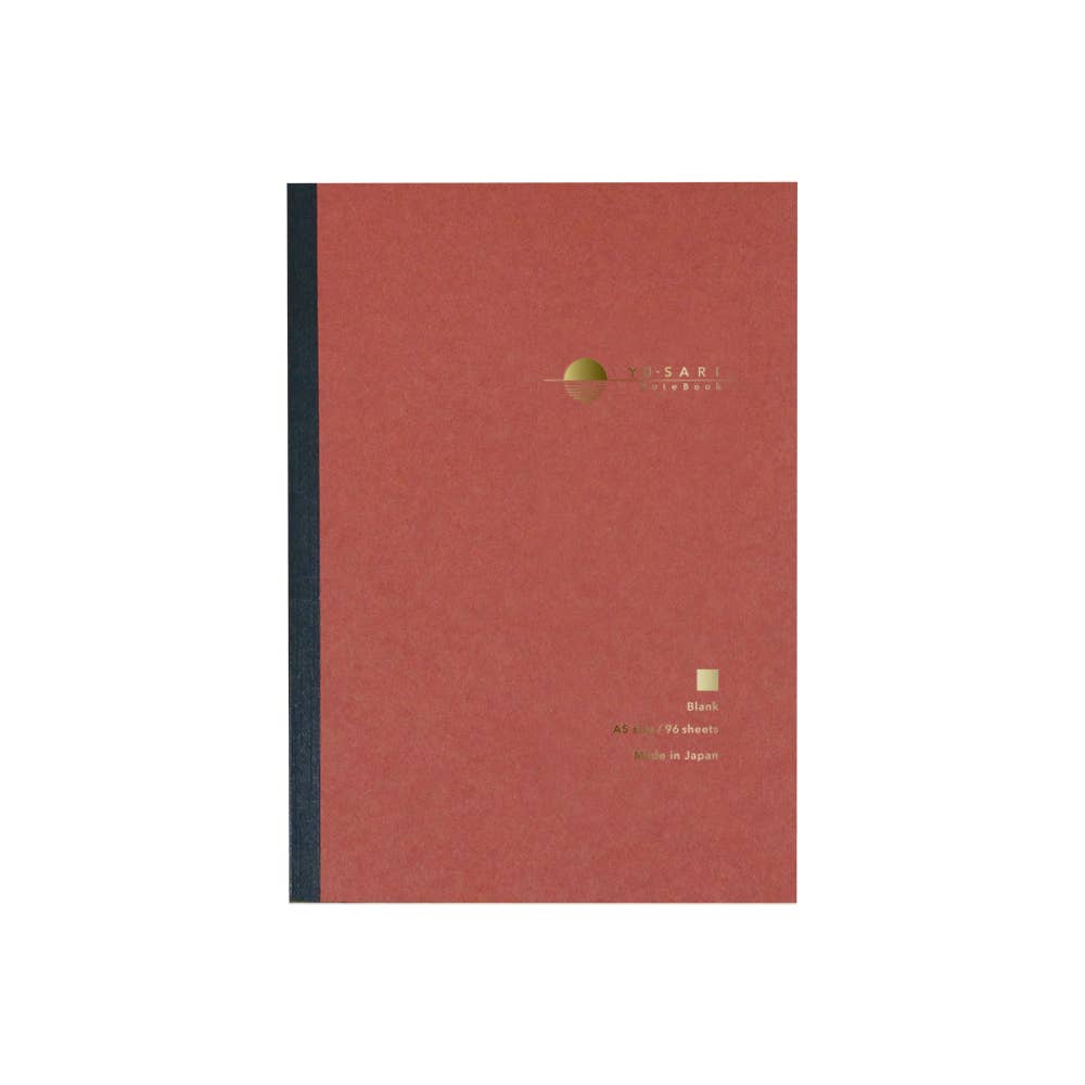 Yu-sari Orange Notebook Plain Paper