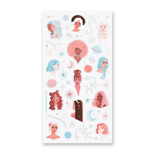 Zodiac Ladies Sticker Sheet