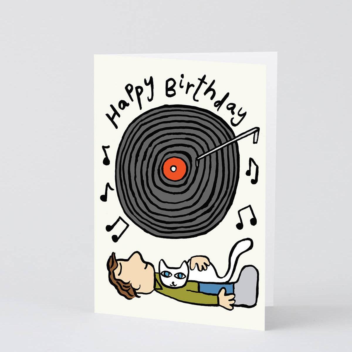 Happy Birthday Vinyl' Embossed Greetings Card