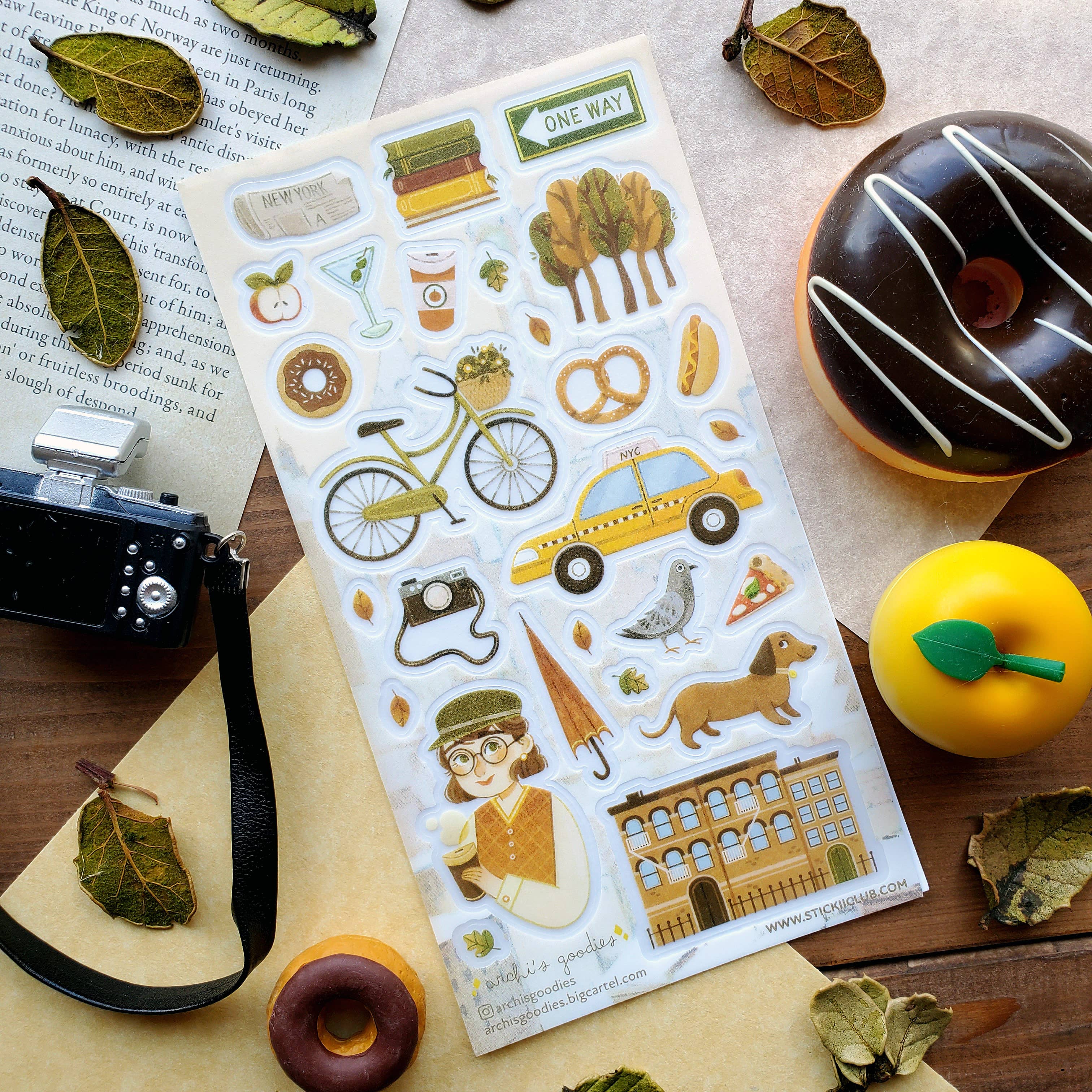 NY Fall Sticker Sheet