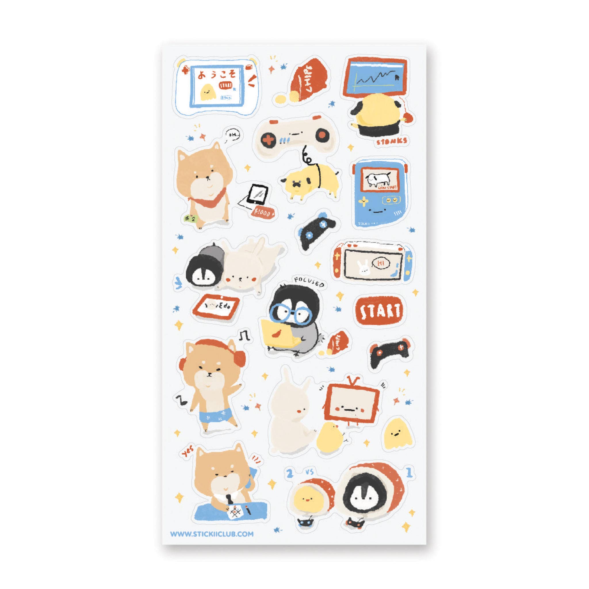 Furry Gamers Sticker Sheet