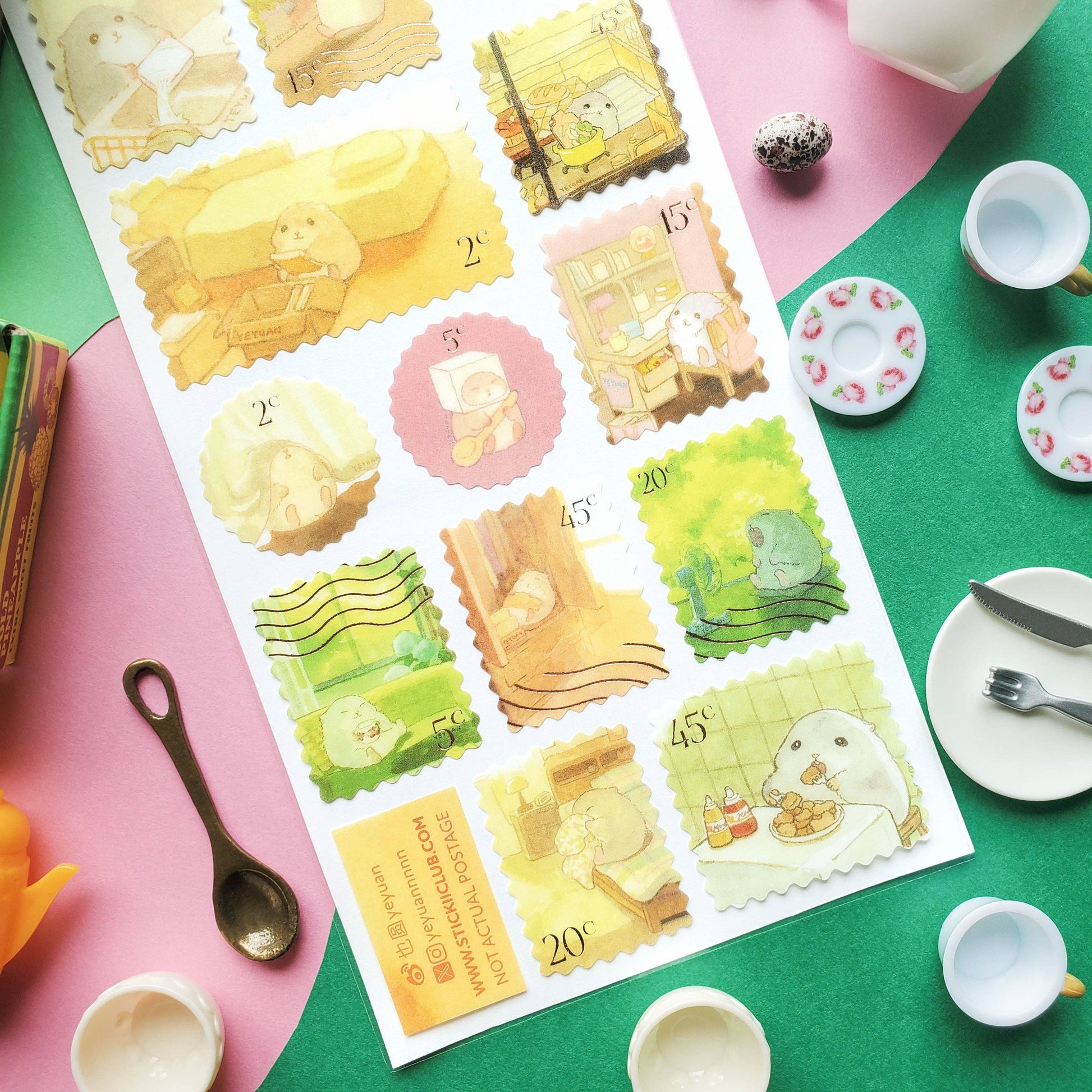 Little Hamster Days Sticker Sheet