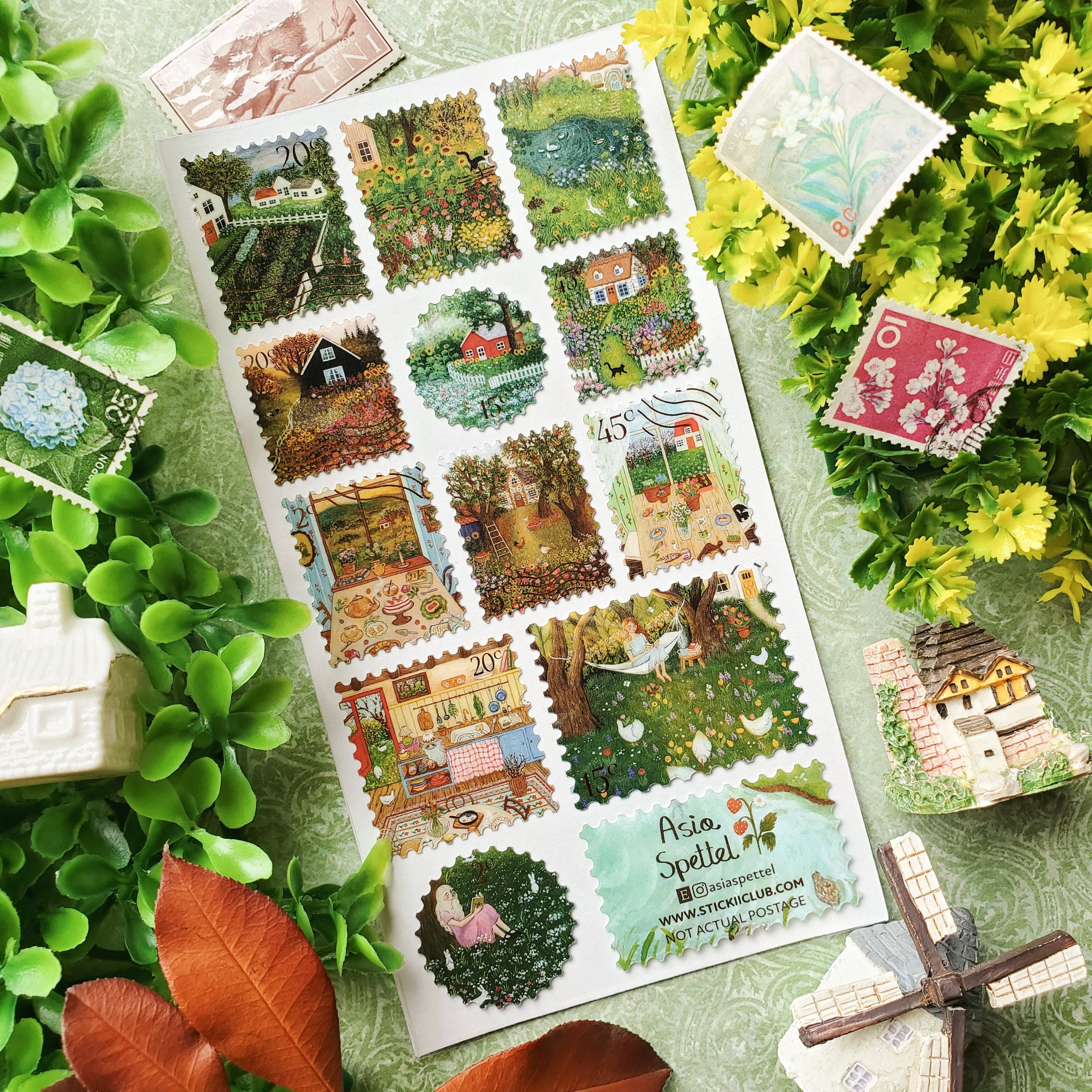 Blooming Countryside Sticker sheet