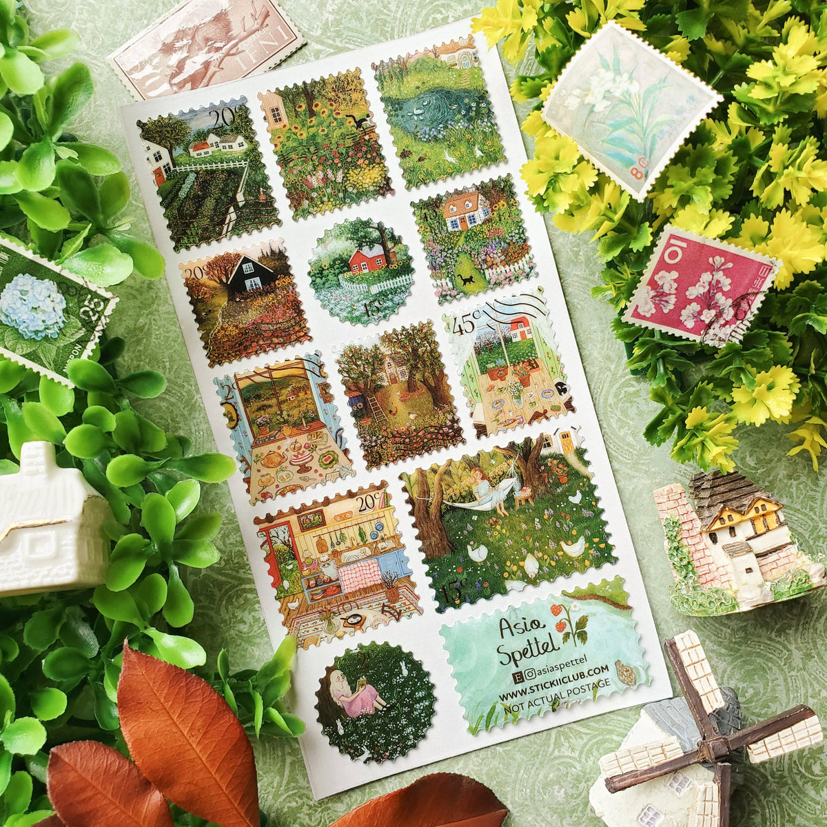 Blooming Countryside Sticker sheet