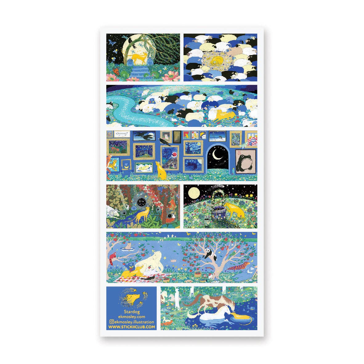 Stardog’s Stellar Adventures Sticker Sheet