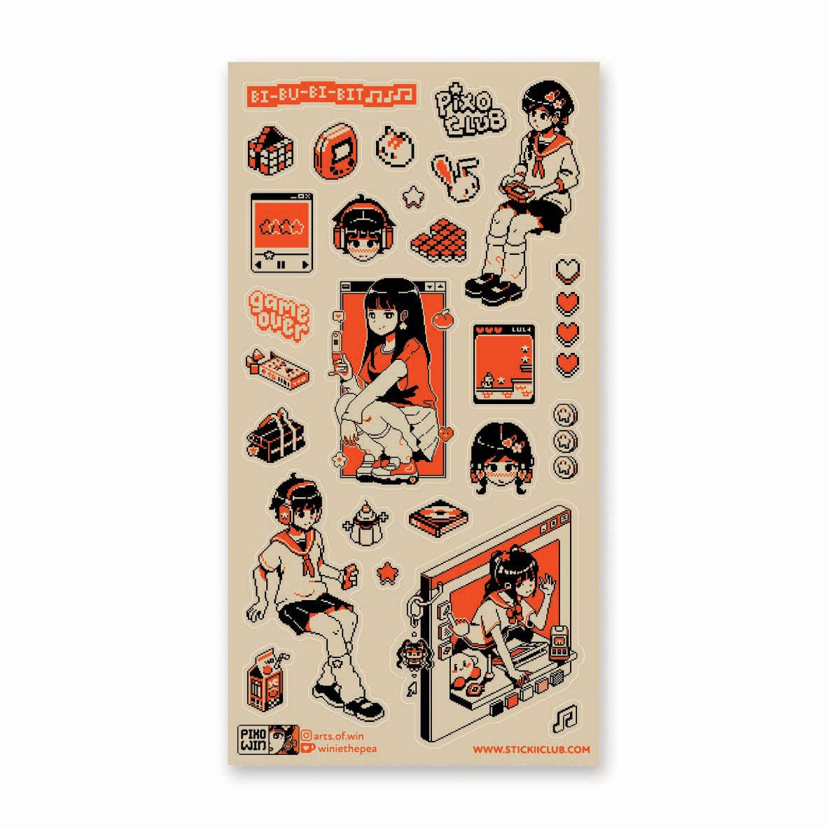 8-Bit Daydream Sticker Sheet