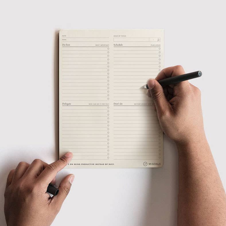 MiGoals Focus Productivity Pad