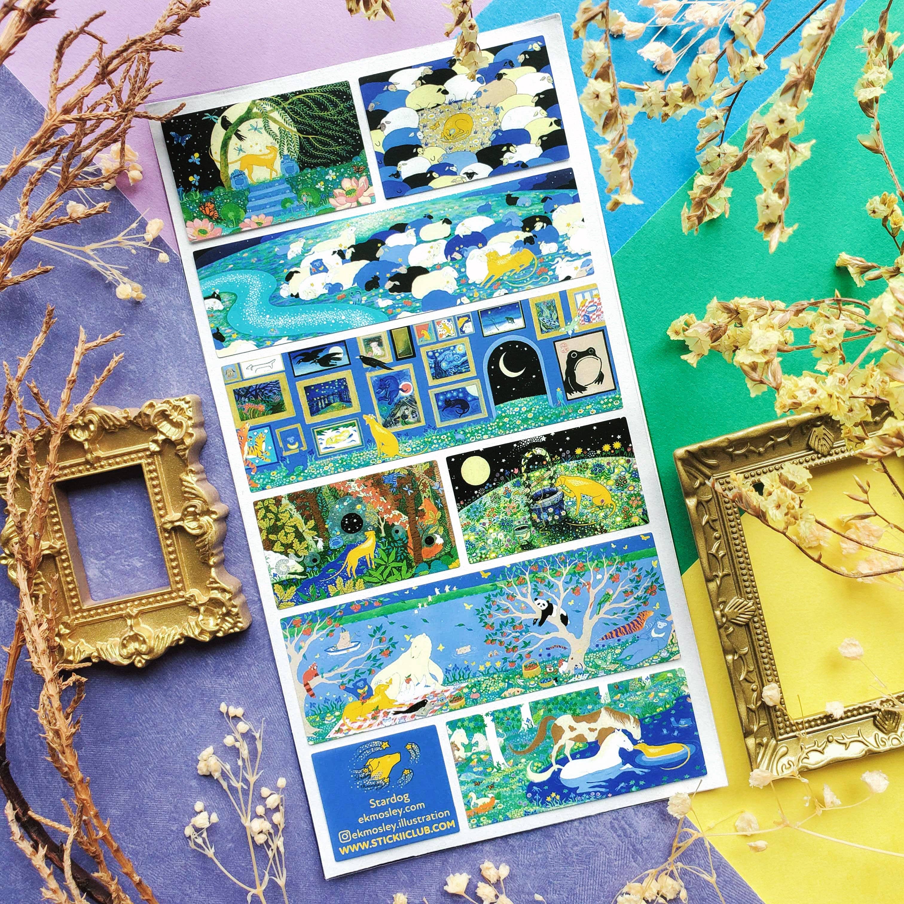 Stardog’s Stellar Adventures Sticker Sheet