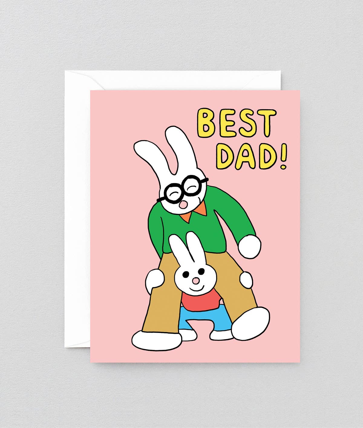 Best Dad! Kids Greetings Card