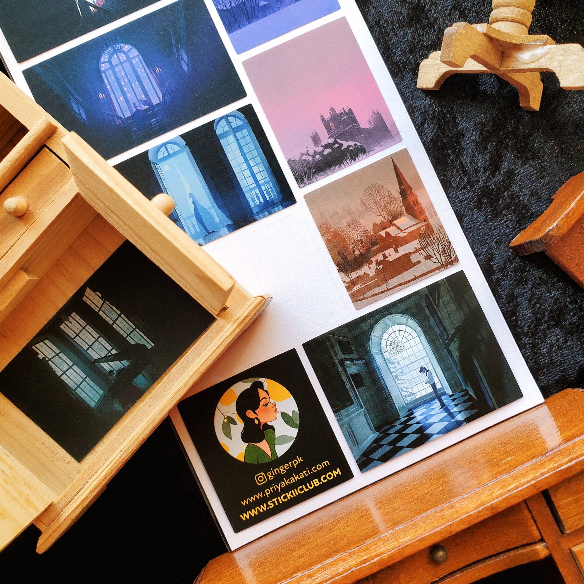 Moody Manor Magic Sticker Sheet