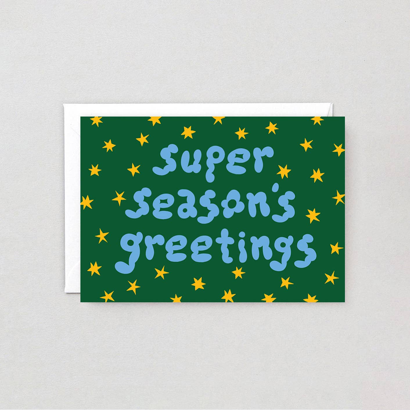 Super Season's Greetings Embossed Holiday Greeting Card