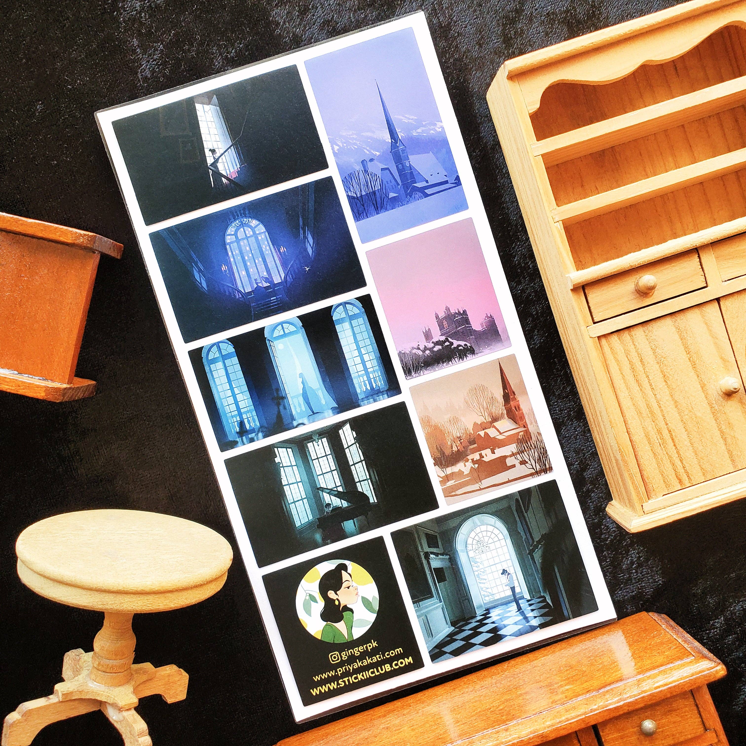 Moody Manor Magic Sticker Sheet