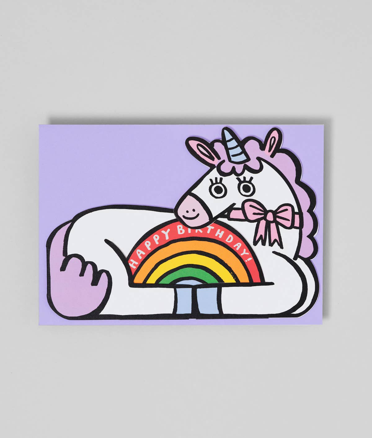 Unicorn With Mini Card Kid's Greeting Card