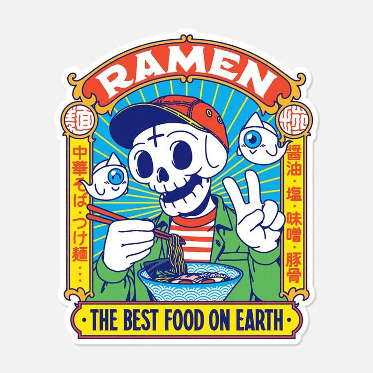 “Best Food” vinyl sticker