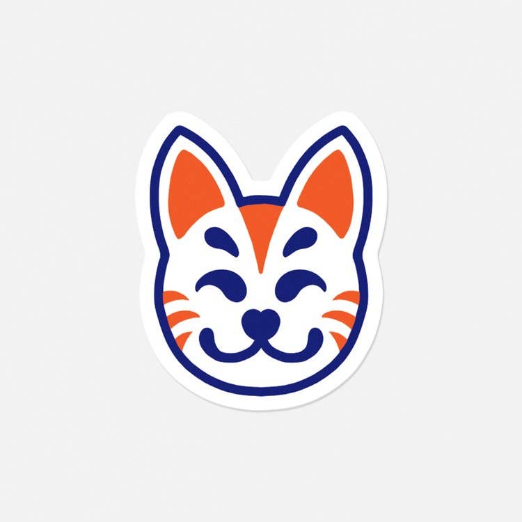 “Kitsune Mask” vinyl sticker