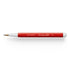 Red pen with white cap on a white background