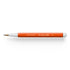 Pen with orange body and white accents on a white background