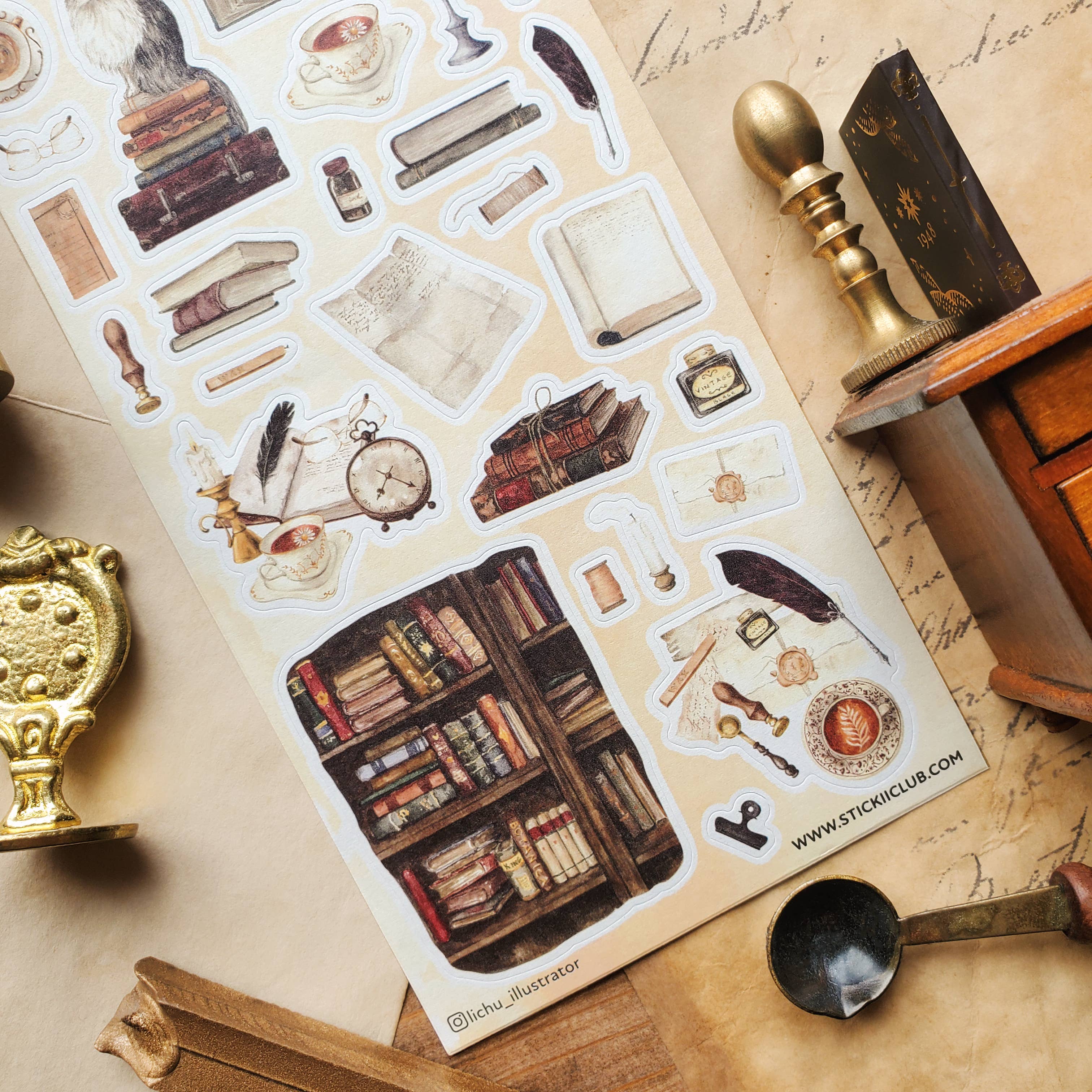Bookish Haven Sticker Sheet