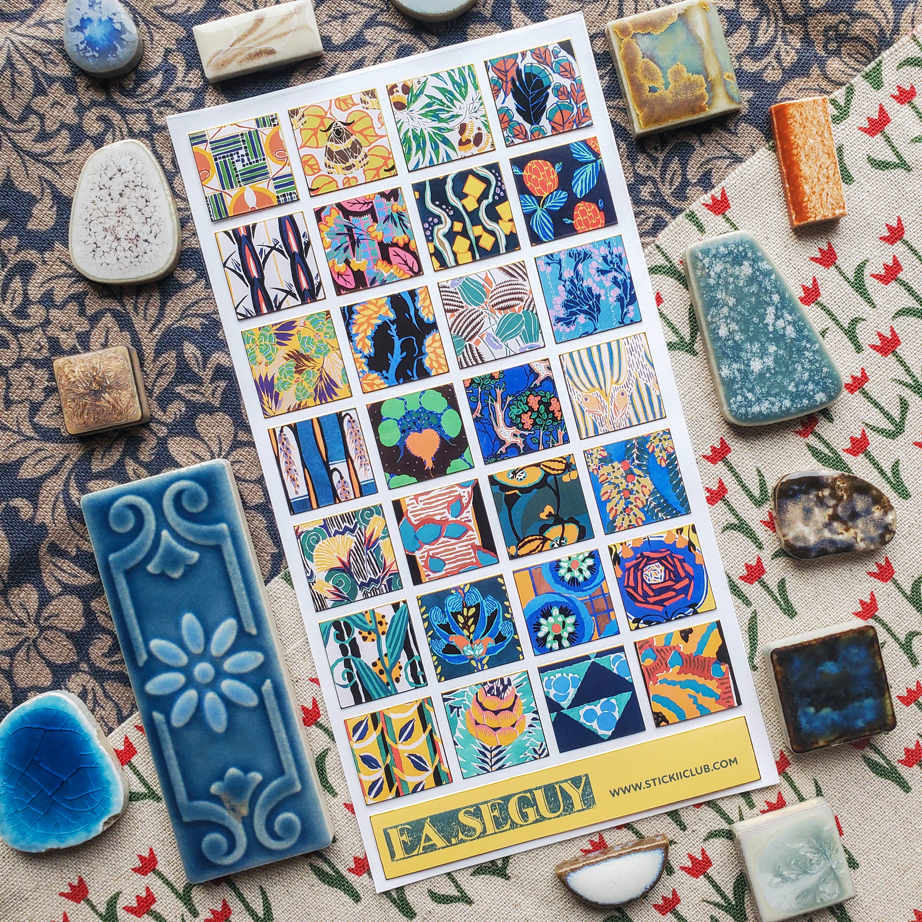 Art Nouveau Florals Sticker Sheet