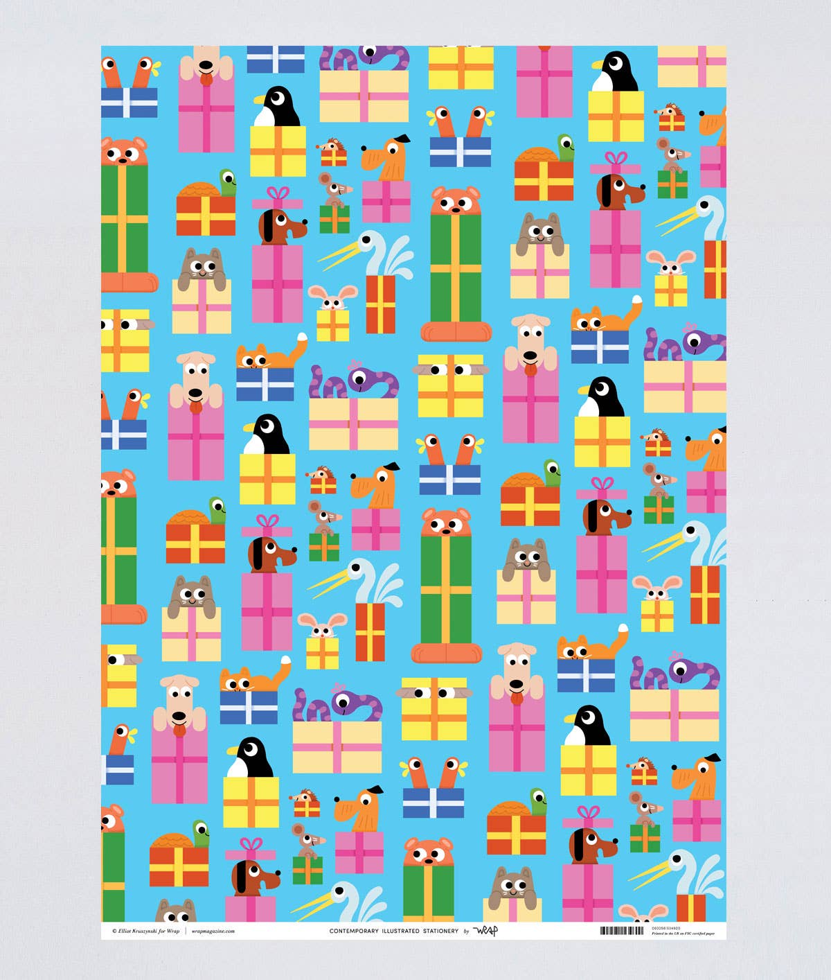 Birthday Animals Gift Wrap