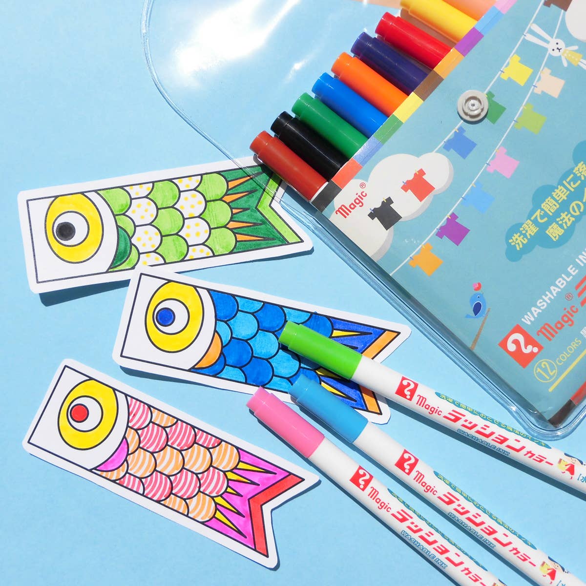 Magic Rashon Washable Color Pen 12 color set