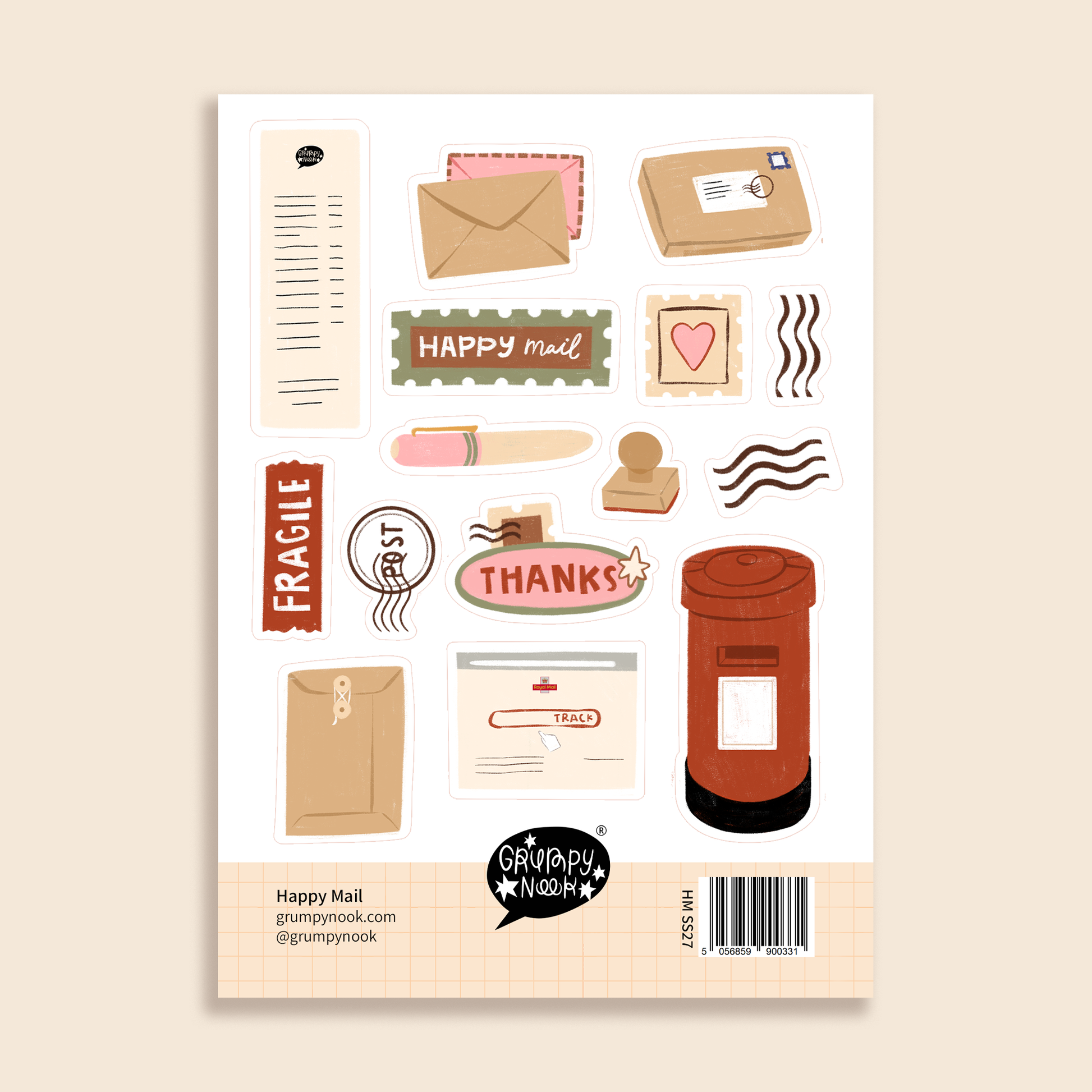 Happy Mail Sticker Sheet