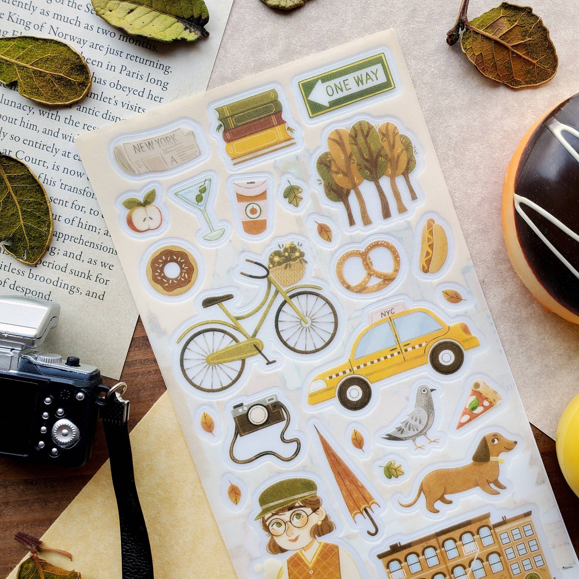 NY Fall Sticker Sheet