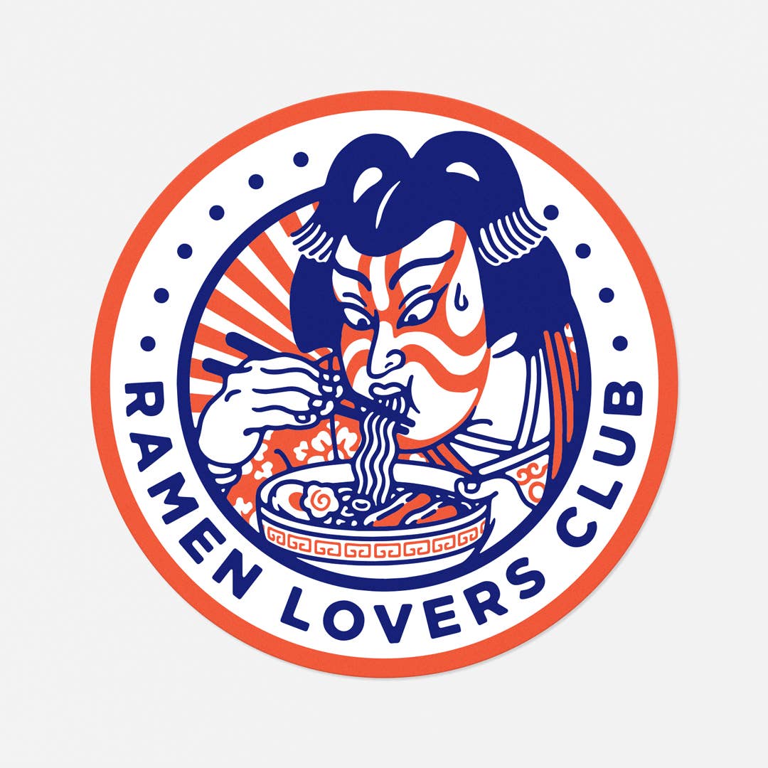 “Ramen Lovers Club” vinyl decal