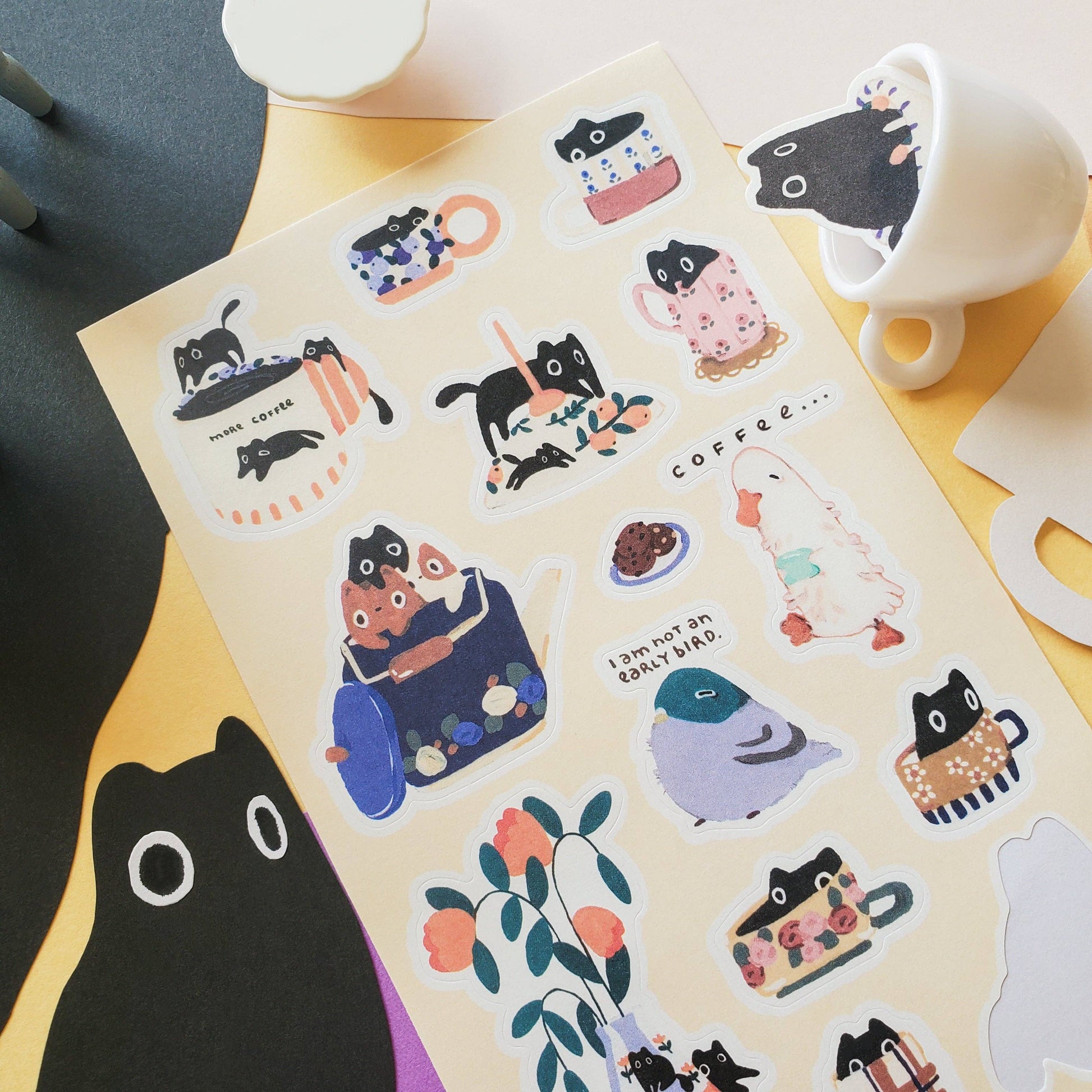 Sleepy Mornings Sticker Sheet