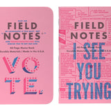 Field Notes Limited Edition United States of Letter Press Notebook - 3 Pack