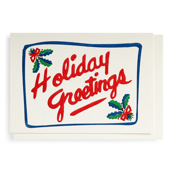Holiday Greeting Letterpress Card Pack