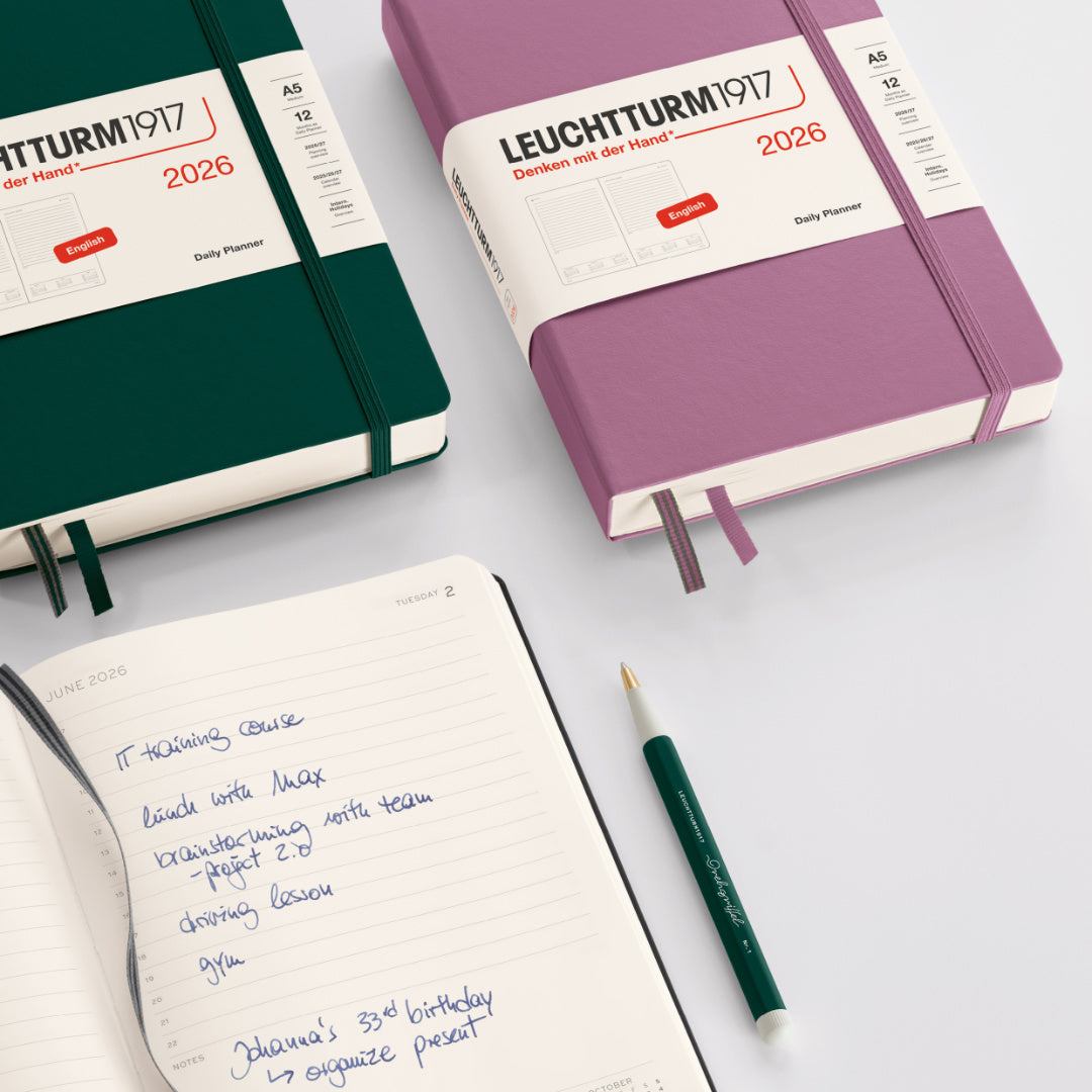 Leuchtturm1917 A5 Daily Diary 2026