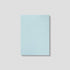 Light blue notebook on a light gray background