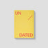 Yellow book with 'UNDATED' text on a gray background
